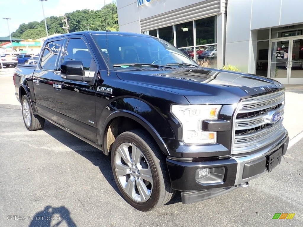 2017 F150 Limited SuperCrew 4x4 - Shadow Black / Limited Black/Mojave photo #8