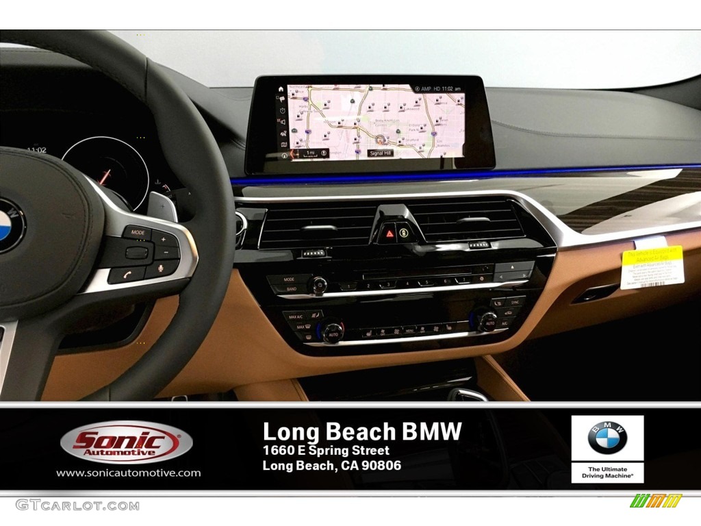2019 5 Series M550i xDrive Sedan - Mediterranean Blue Metallic / Cognac photo #5