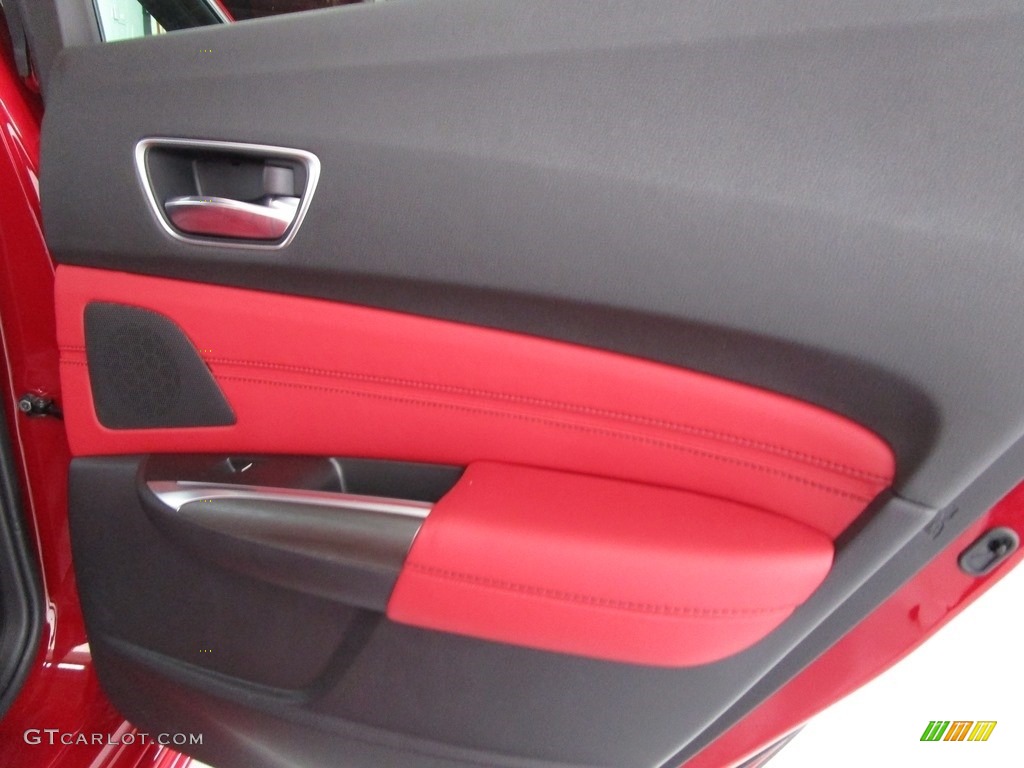 2018 TLX V6 A-Spec Sedan - San Marino Red / Red photo #16