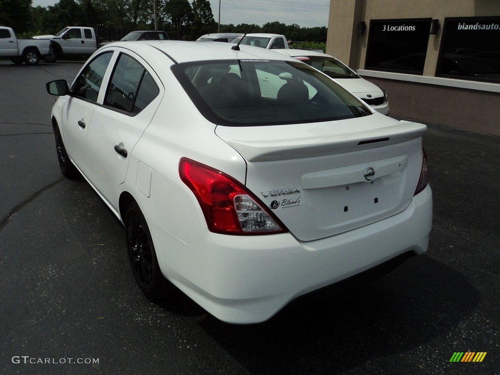 2017 Versa S - Fresh Powder White / Charcoal photo #3