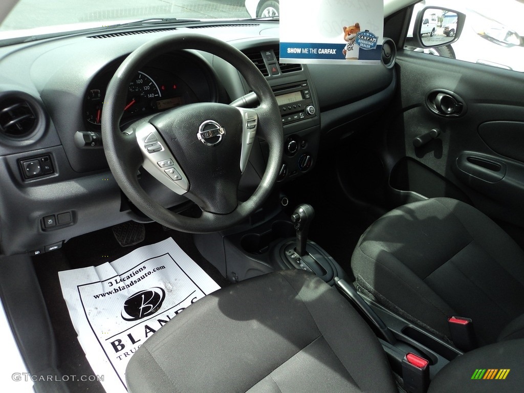 2017 Versa S - Fresh Powder White / Charcoal photo #6