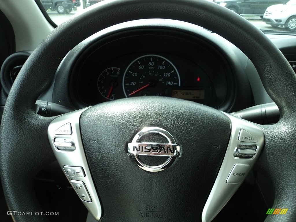 2017 Versa S - Fresh Powder White / Charcoal photo #11