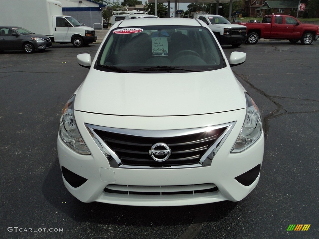 2017 Versa S - Fresh Powder White / Charcoal photo #20