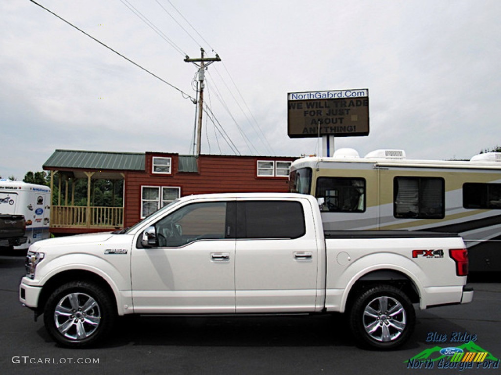 2018 F150 Platinum SuperCrew 4x4 - White Platinum / Black photo #2