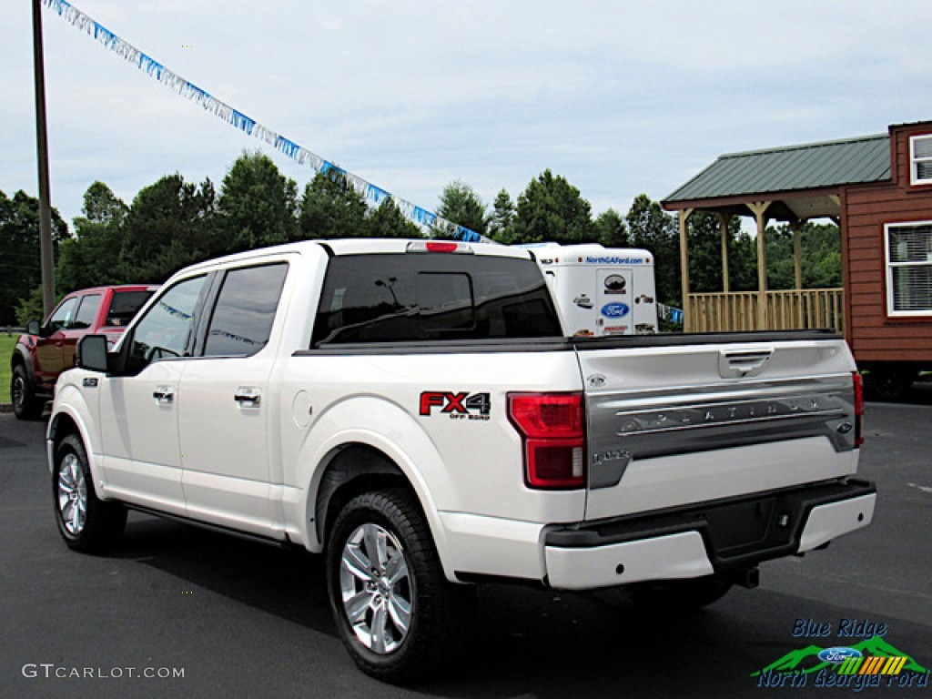 2018 F150 Platinum SuperCrew 4x4 - White Platinum / Black photo #3