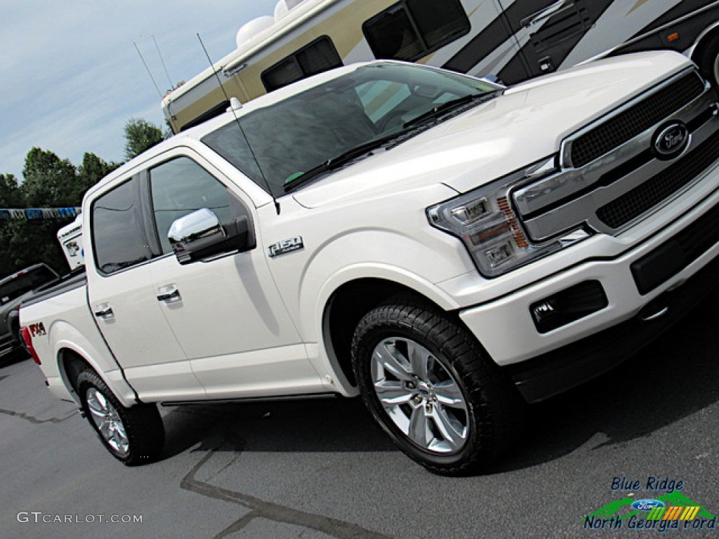 2018 F150 Platinum SuperCrew 4x4 - White Platinum / Black photo #39