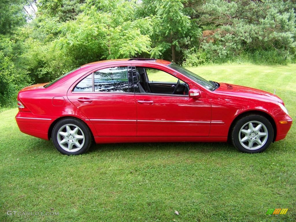 Magma Red 2003 Mercedes-Benz C 320 4Matic Sport Sedan Exterior Photo #13406973