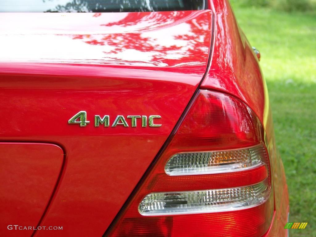 2003 C 320 4Matic Sport Sedan - Magma Red / Charcoal photo #13
