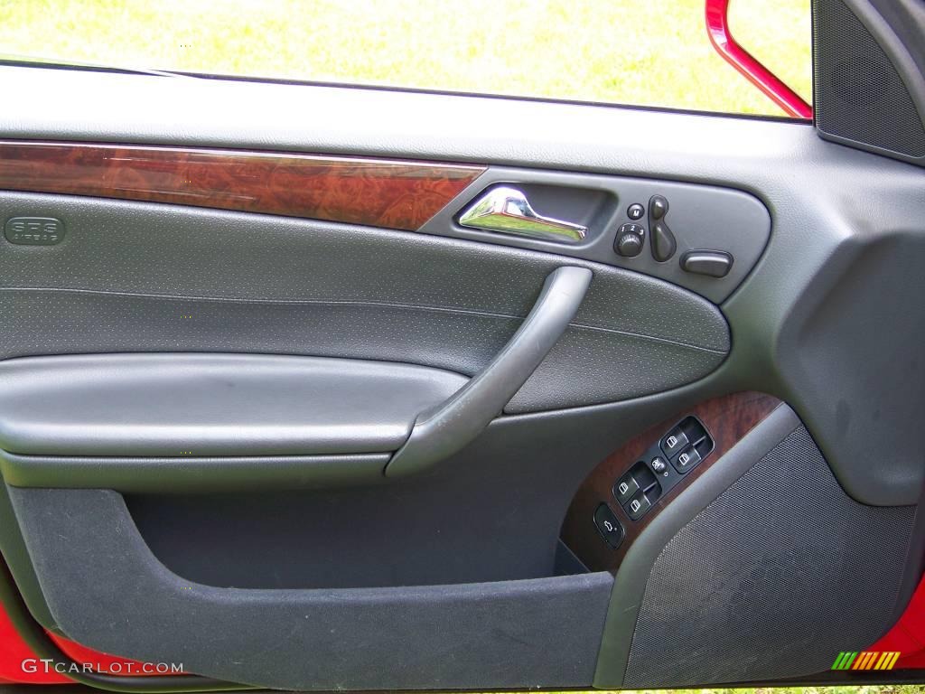 2003 C 320 4Matic Sport Sedan - Magma Red / Charcoal photo #16