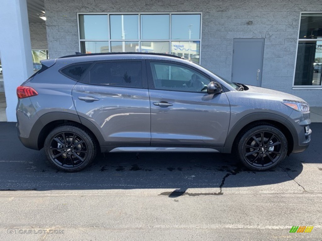 2019 Tucson Night Edition AWD - Magnetic Force Metallic / Black photo #3