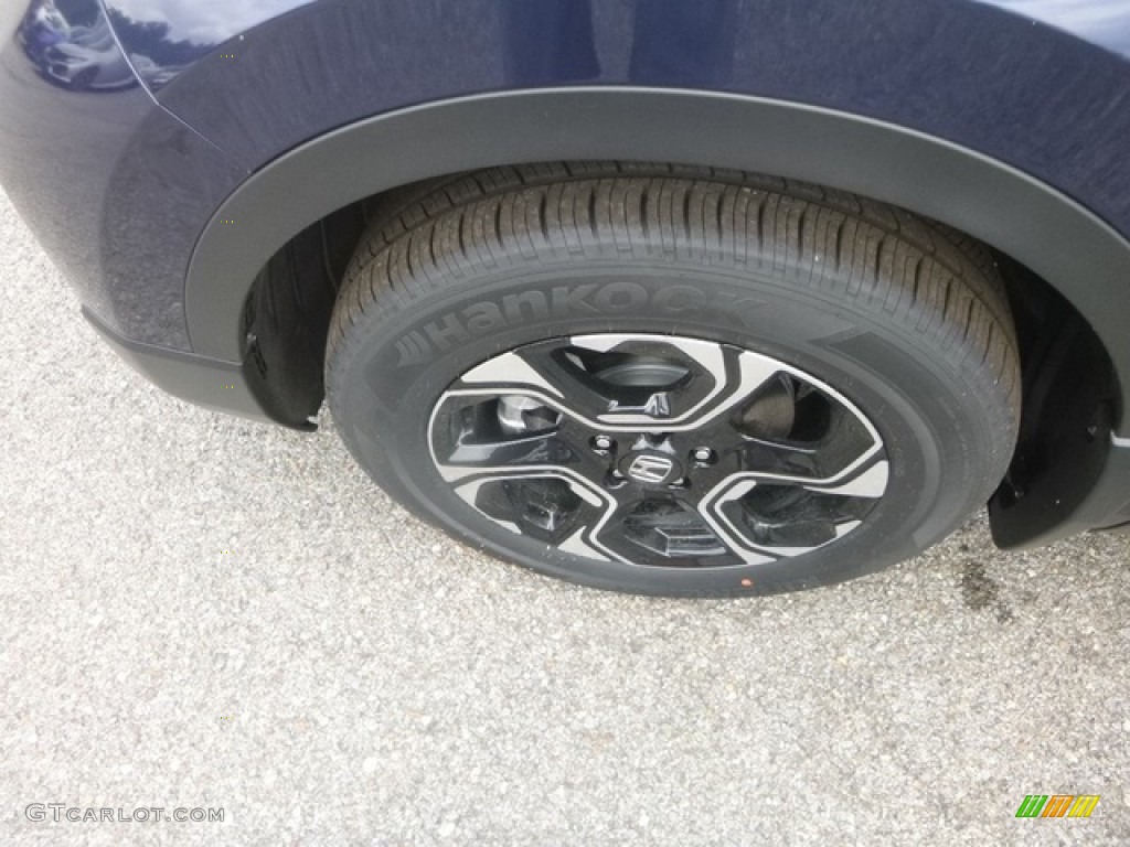 2019 CR-V Touring AWD - Obsidian Blue Pearl / Gray photo #7