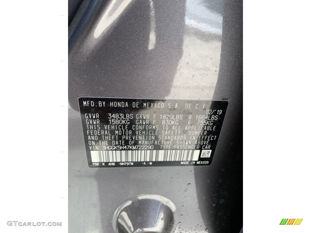 2019 Fit LX - Modern Steel Metallic / Black photo #9