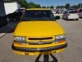 2002 Flame Yellow Chevrolet S10 LS Crew Cab 4x4  photo #7