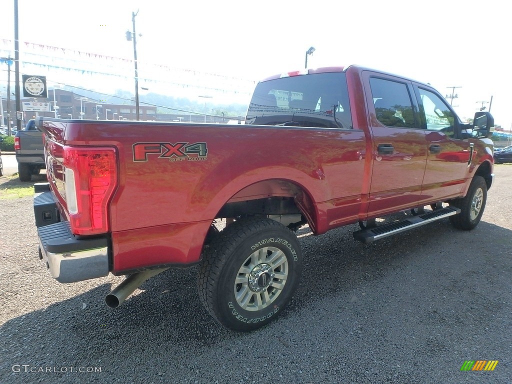 2019 F250 Super Duty XLT Crew Cab 4x4 - Ruby Red / Earth Gray photo #2