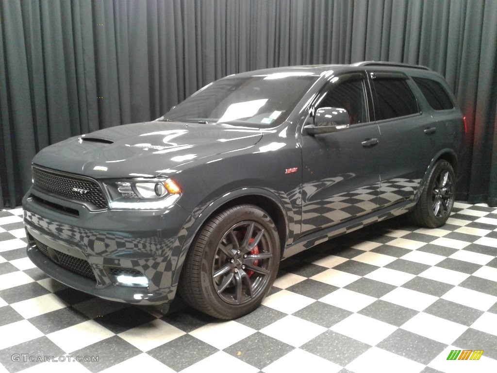 2018 Durango SRT AWD - Bruiser Gray / Red/Black photo #2