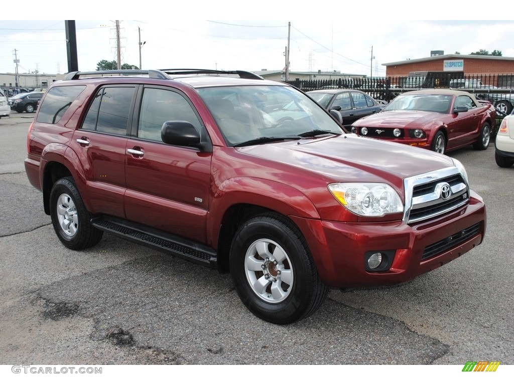2007 4Runner SR5 - Salsa Red Pearl / Stone photo #7