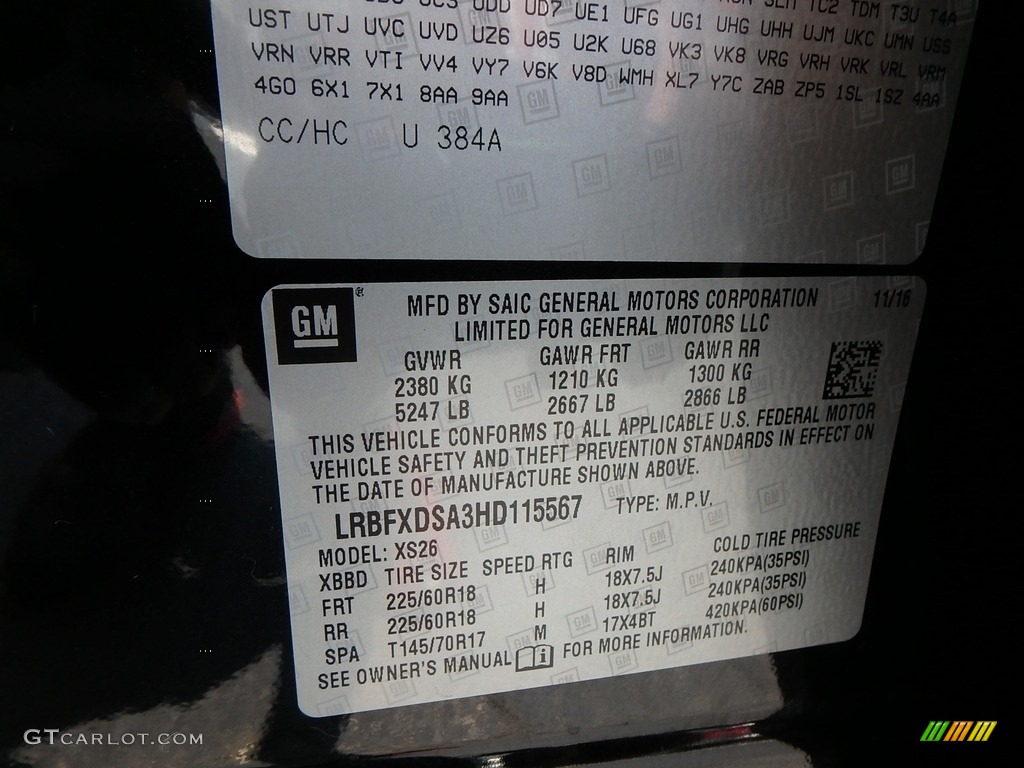 2017 Envision Essence AWD - Ebony Twilight Metallic / Ebony photo #22