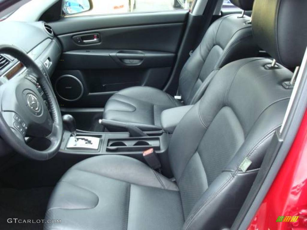 2006 MAZDA3 s Hatchback - Velocity Red Mica / Black photo #10