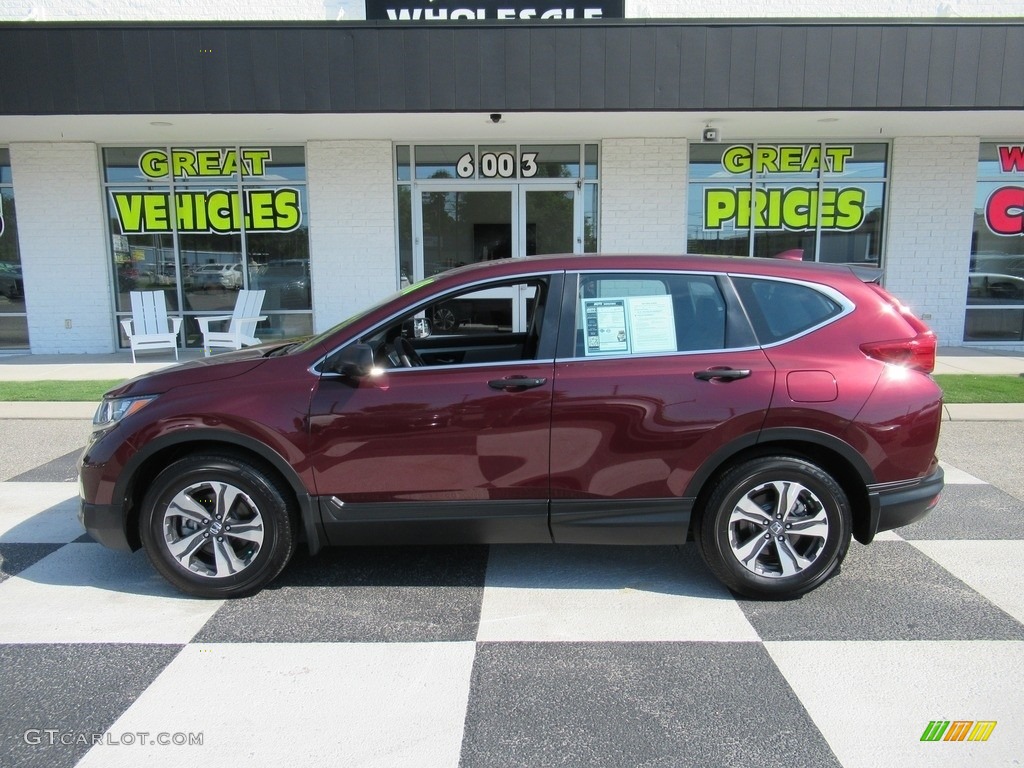 2018 CR-V LX - Basque Red Pearl II / Gray photo #1