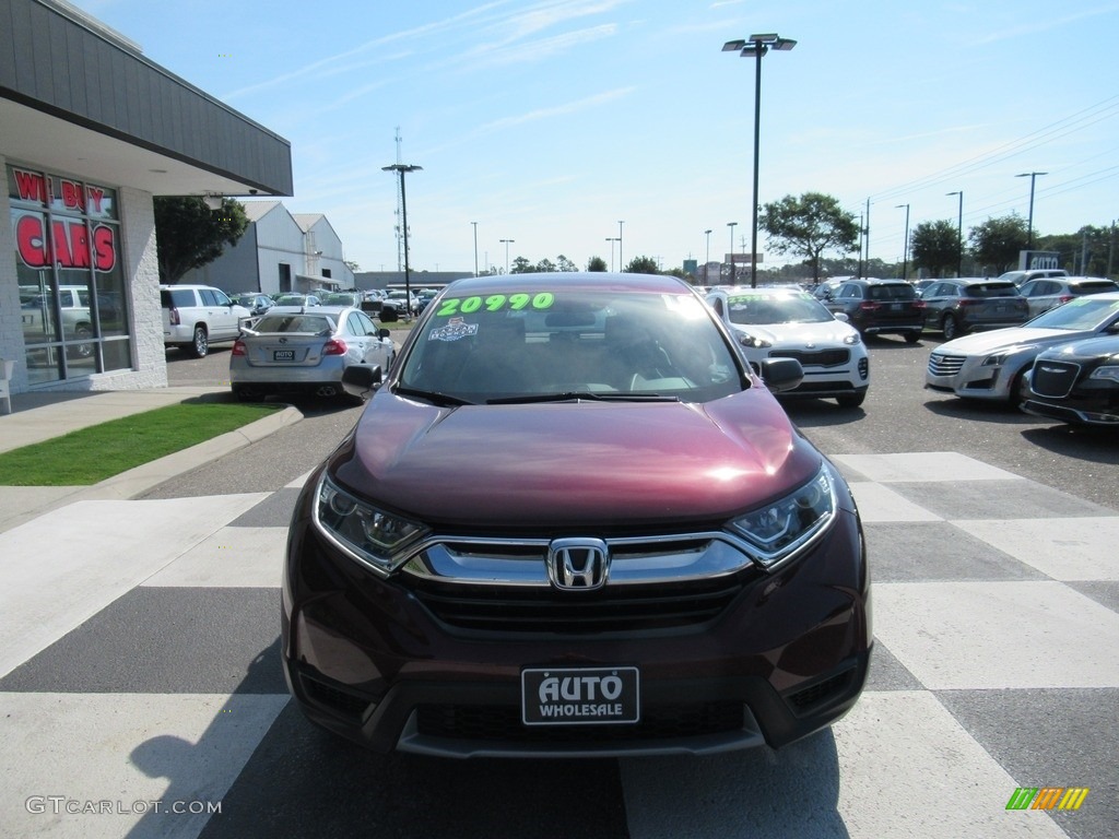 2018 CR-V LX - Basque Red Pearl II / Gray photo #2