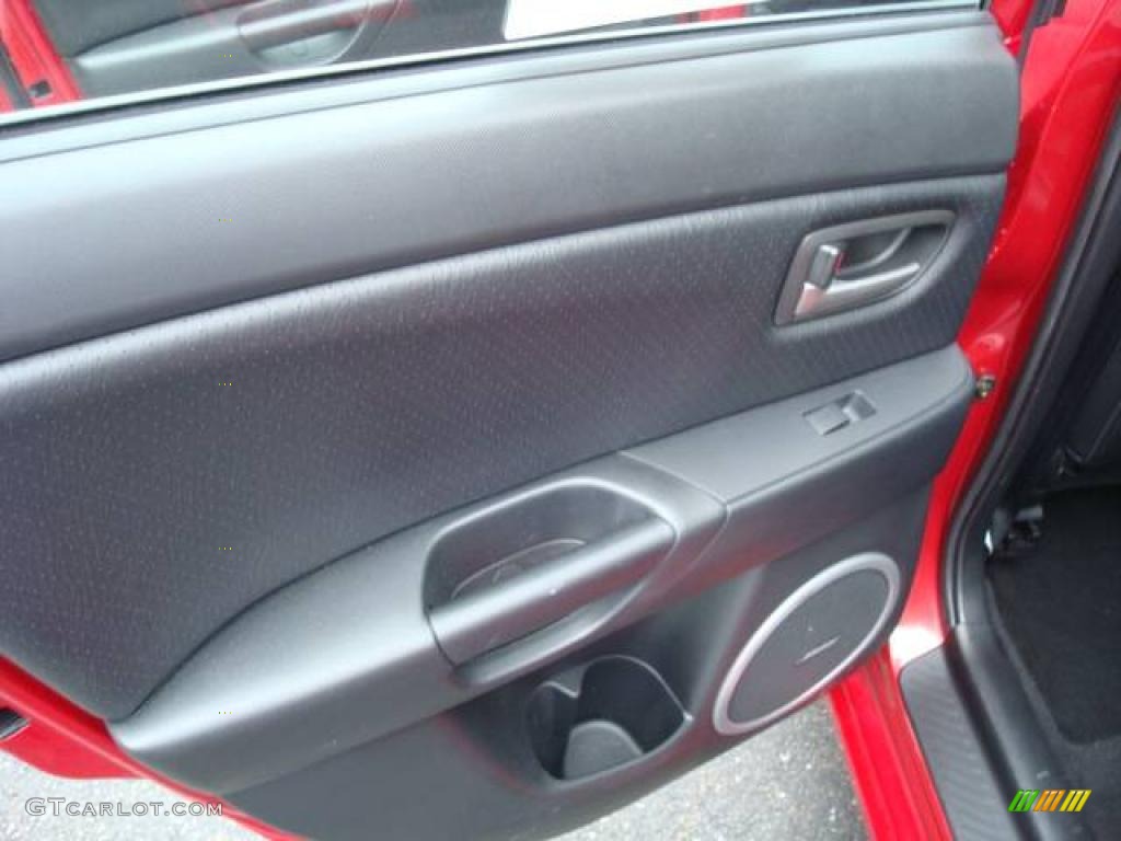 2006 MAZDA3 s Hatchback - Velocity Red Mica / Black photo #13