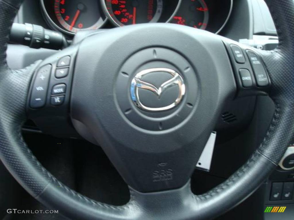 2006 MAZDA3 s Hatchback - Velocity Red Mica / Black photo #16