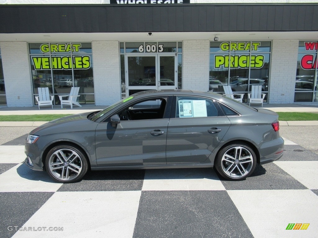 2018 A3 2.0 Premium - Monsoon Gray Metallic / Black photo #1