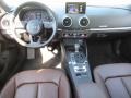 2018 Audi A3 Chestnut Brown Interior Controls Photo