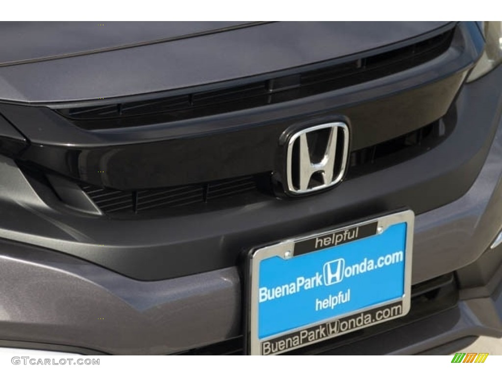 2019 Civic LX Sedan - Modern Steel Metallic / Gray photo #4