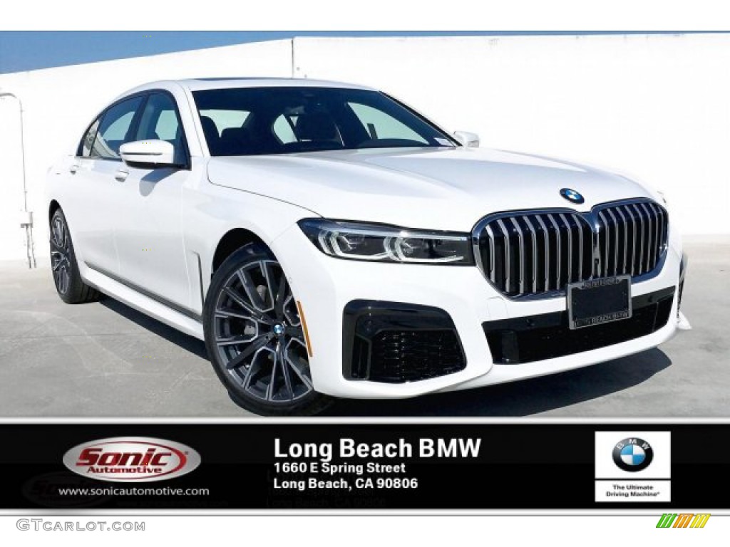 2020 7 Series 740i Sedan - Alpine White / Mocha photo #1