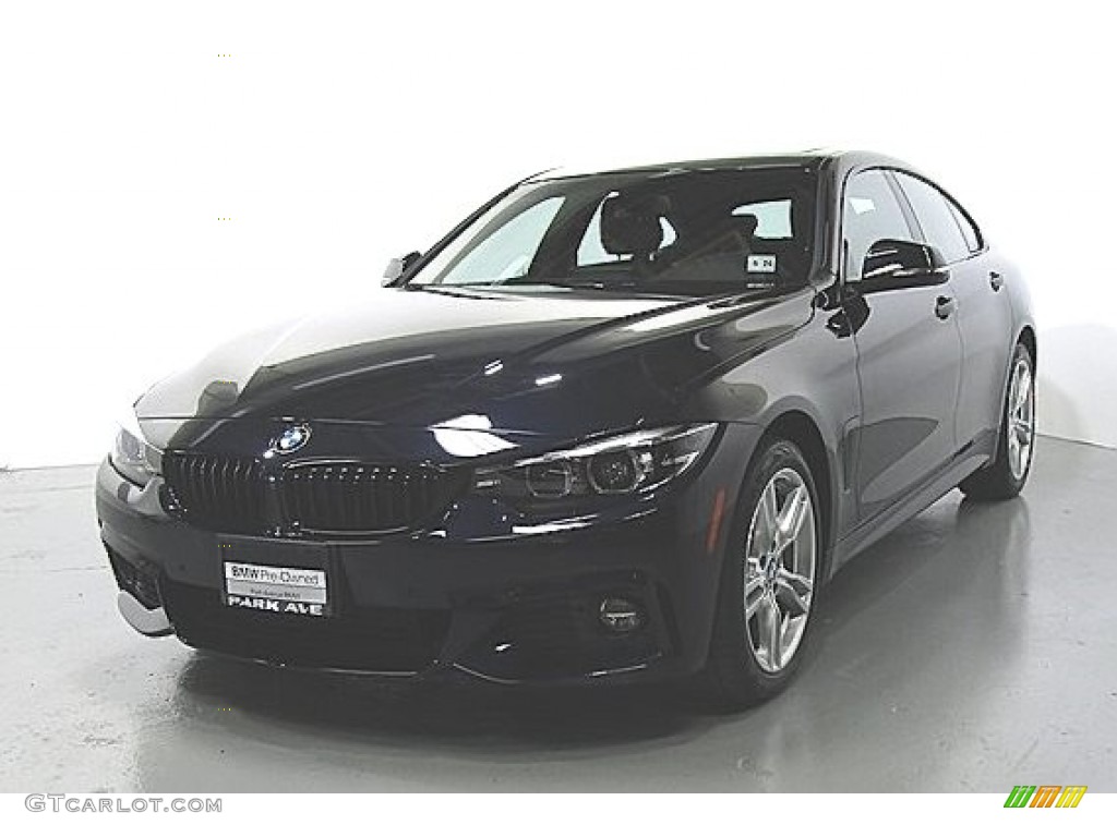 2019 4 Series 440i xDrive Gran Coupe - Carbon Black Metallic / Black photo #1