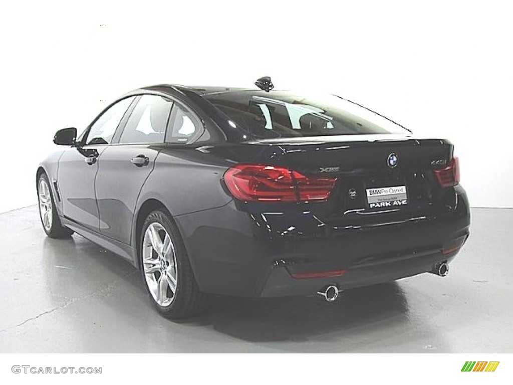 2019 4 Series 440i xDrive Gran Coupe - Carbon Black Metallic / Black photo #2