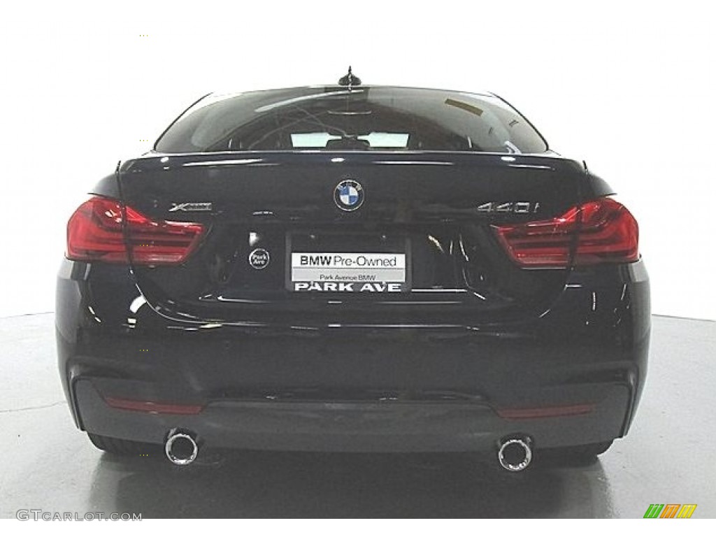 2019 4 Series 440i xDrive Gran Coupe - Carbon Black Metallic / Black photo #3
