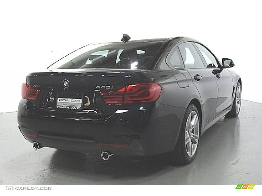 2019 4 Series 440i xDrive Gran Coupe - Carbon Black Metallic / Black photo #4