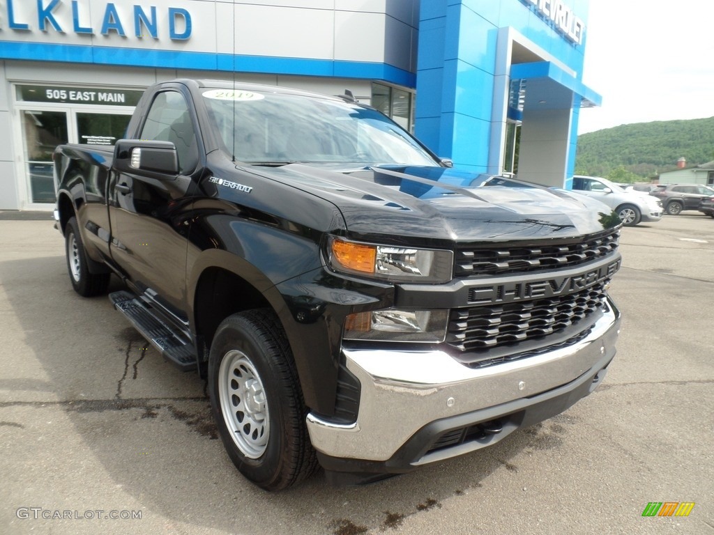 2019 Silverado 1500 WT Regular Cab 4WD - Black / Jet Black photo #4