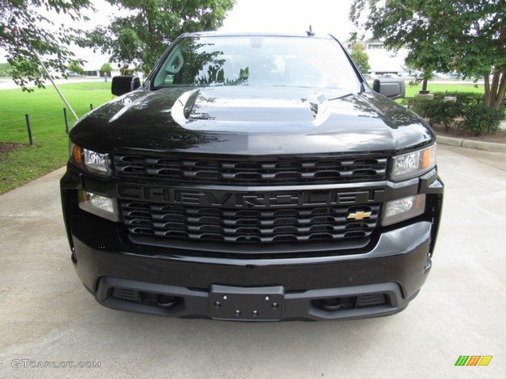 2019 Silverado 1500 Custom Crew Cab 4WD - Black / Jet Black photo #12