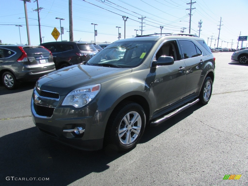 2013 Equinox LT AWD - Steel Green Metallic / Light Titanium/Jet Black photo #2
