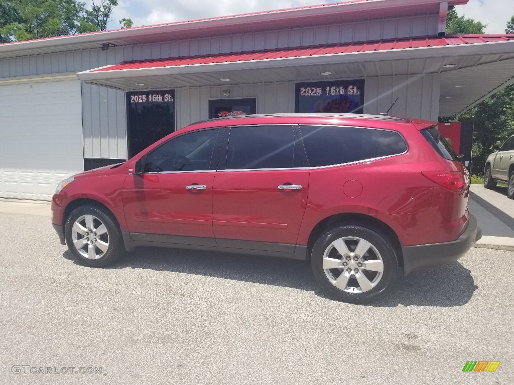 2012 Traverse LT - Crystal Red Tintcoat / Ebony photo #2