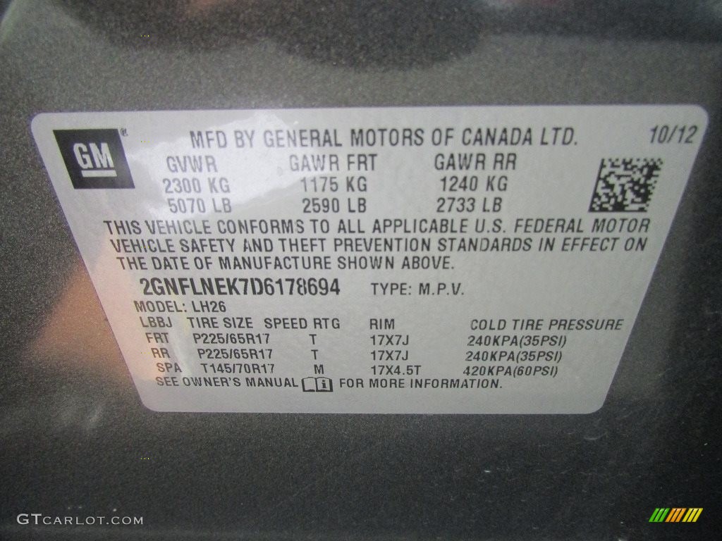 2013 Equinox LT AWD - Steel Green Metallic / Light Titanium/Jet Black photo #30