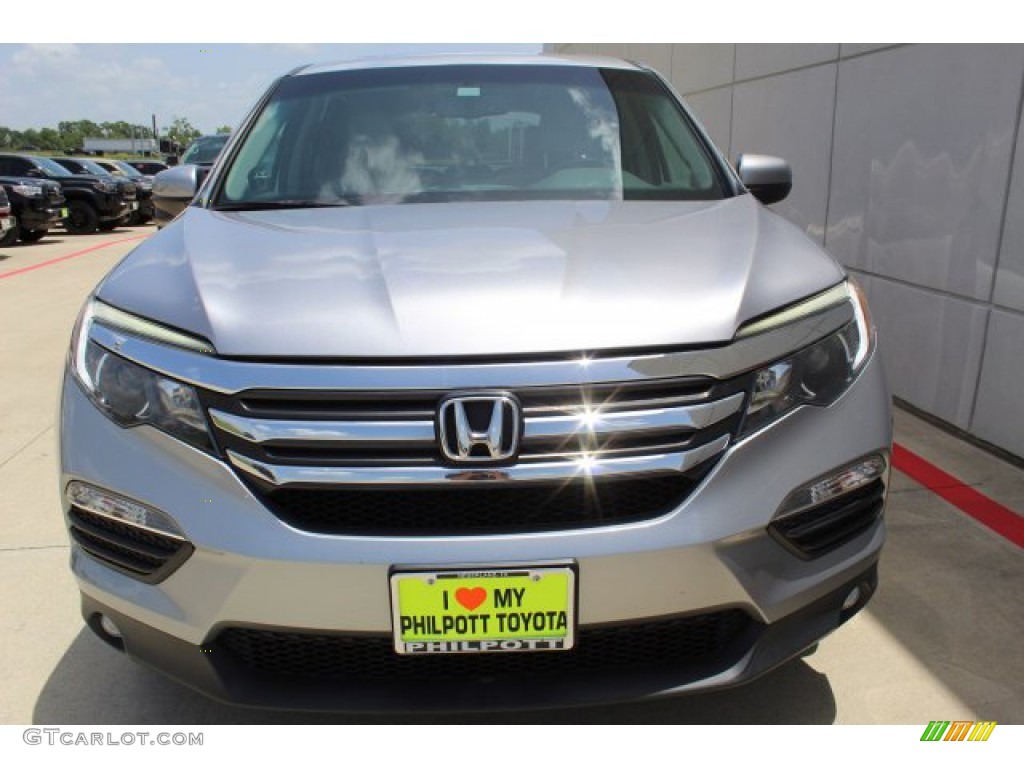 2016 Pilot EX-L - Lunar Silver Metallic / Gray photo #3