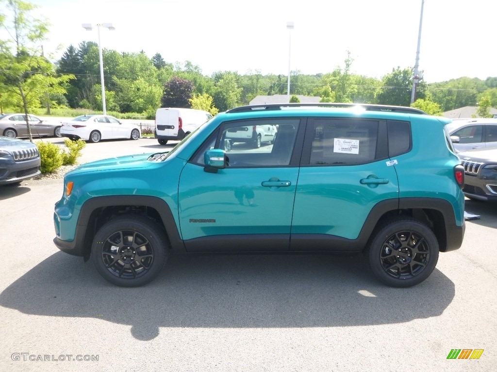 2019 Renegade Latitude 4x4 - Bikini Metallic / Black photo #2