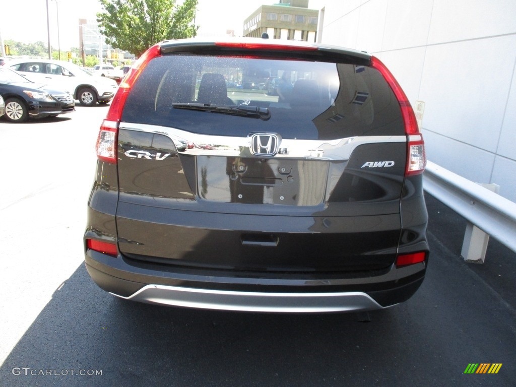 2016 CR-V EX AWD - Kona Coffee Metallic / Black photo #4