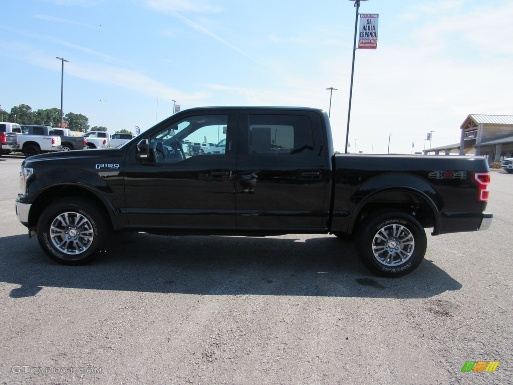 2019 F150 Lariat SuperCrew 4x4 - Agate Black / Black photo #10