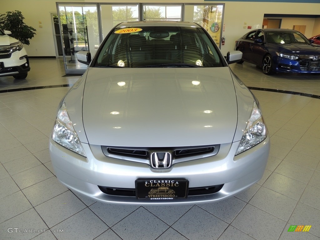 2003 Accord EX V6 Sedan - Satin Silver Metallic / Black photo #2