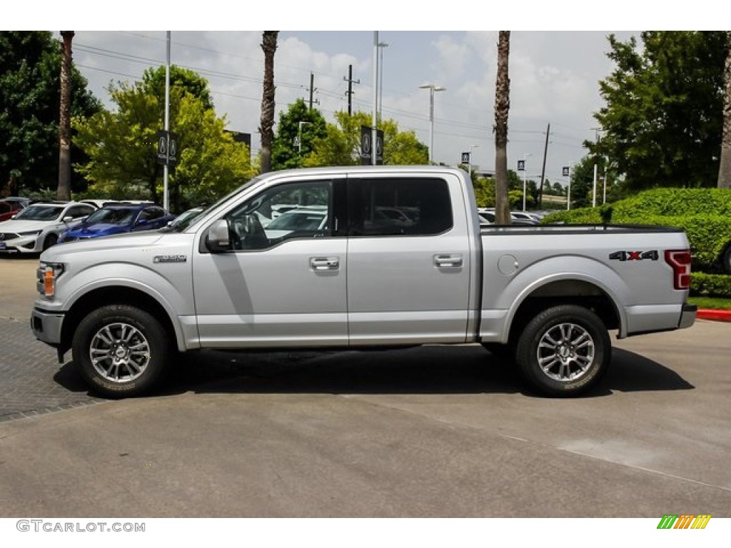 2019 F150 Lariat SuperCrew 4x4 - Ingot Silver / Black photo #4