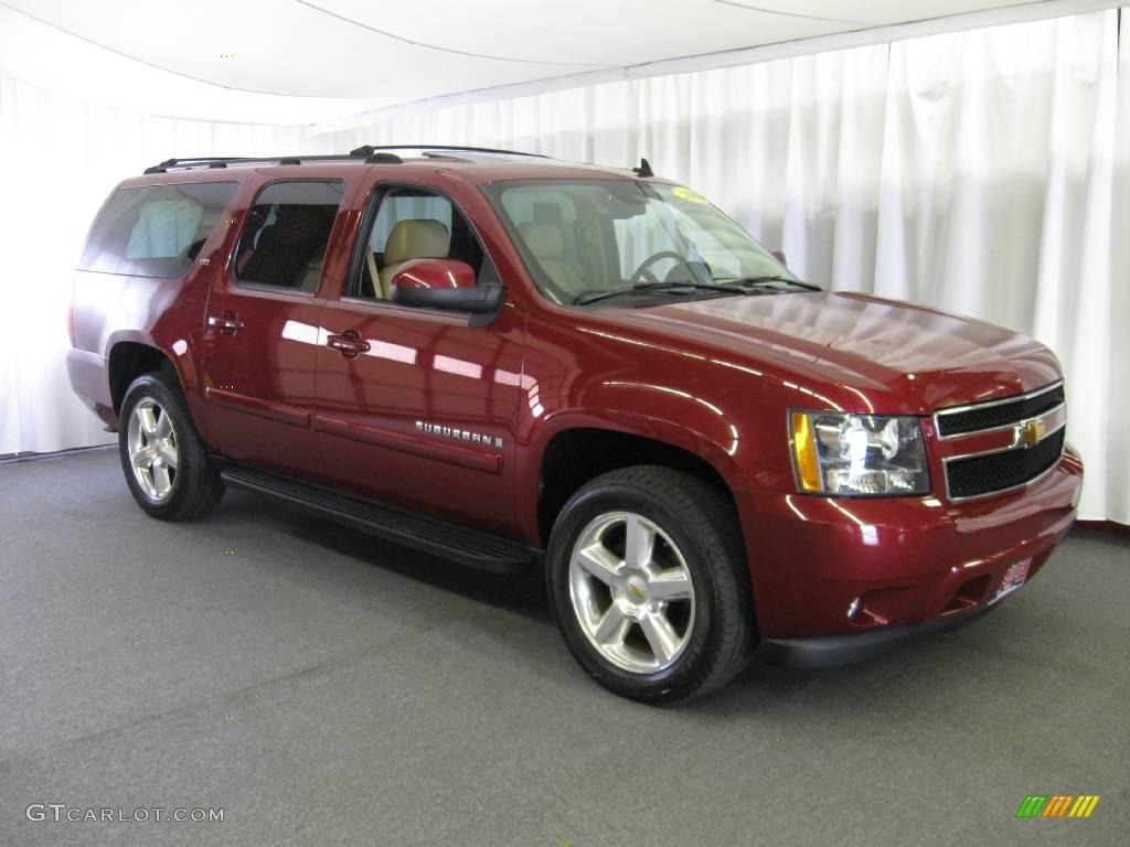 2007 Suburban 1500 LTZ 4x4 - Sport Red Metallic / Light Cashmere photo #1