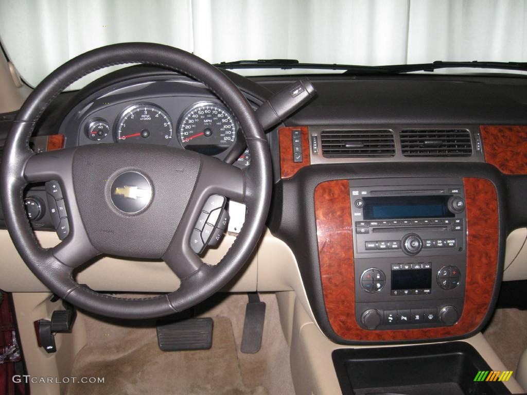 2007 Suburban 1500 LTZ 4x4 - Sport Red Metallic / Light Cashmere photo #9
