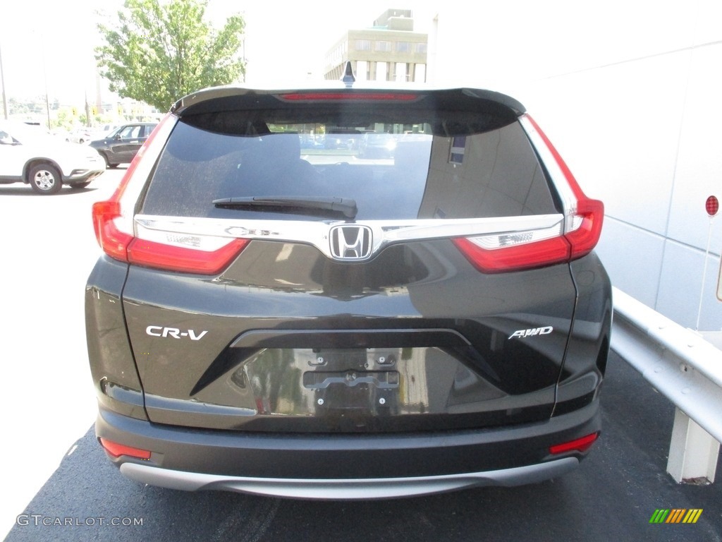 2017 CR-V EX AWD - Modern Steel Metallic / Black photo #4