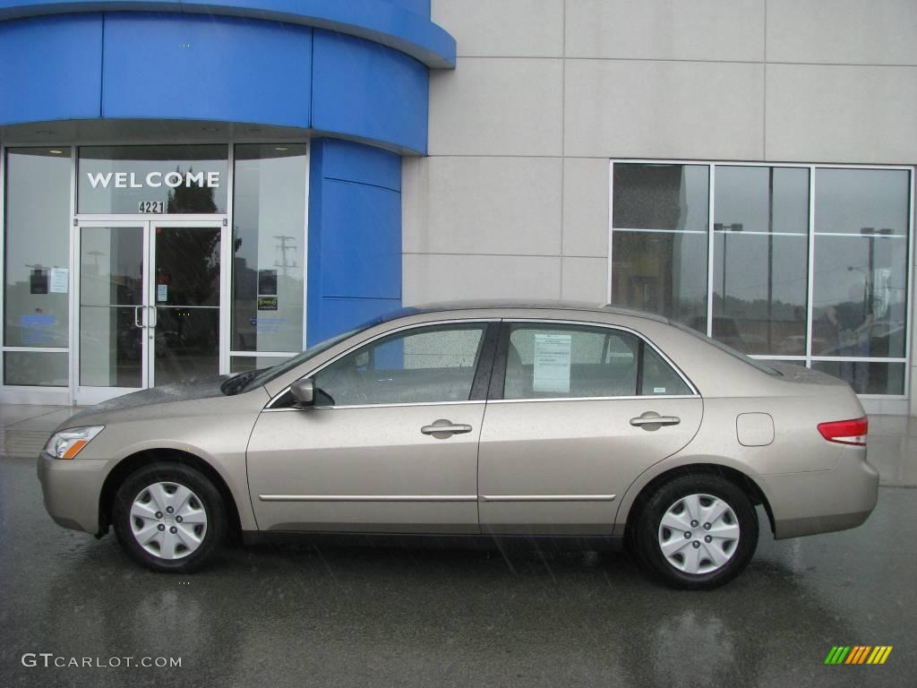 2003 Accord LX Sedan - Desert Mist Metallic / Ivory photo #3