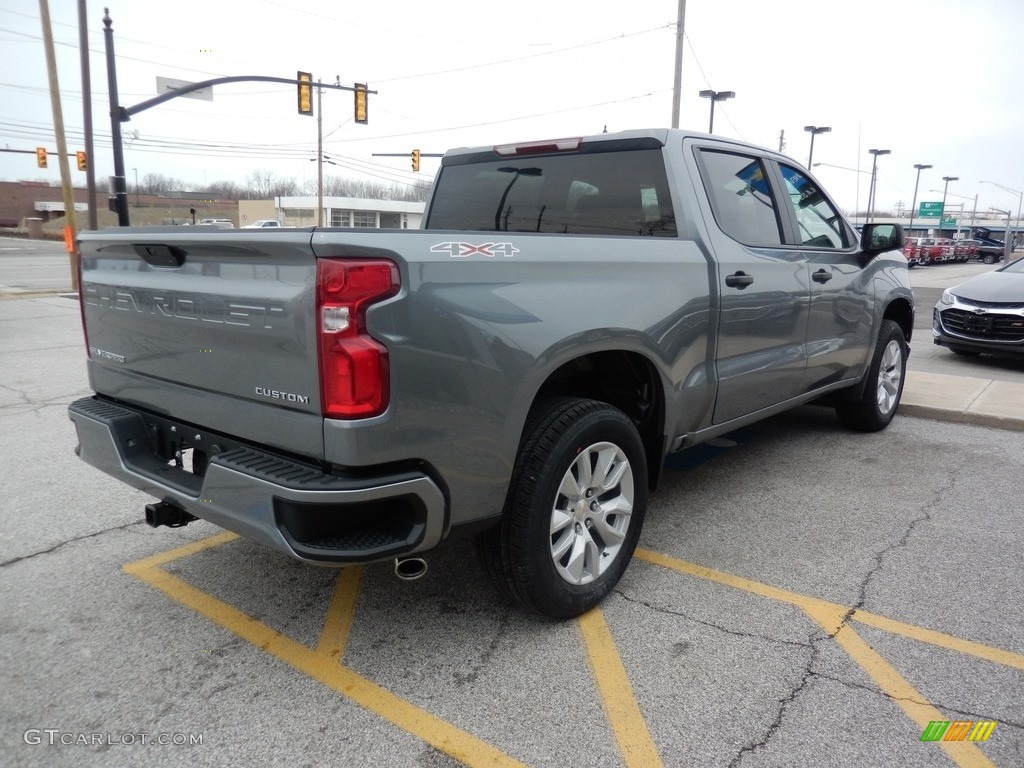 2019 Silverado 1500 Custom Crew Cab 4WD - Satin Steel Metallic / Jet Black photo #4